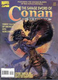 Cover for The Savage Sword of Conan (Marvel, 1974 series) #229 [Direct Edition]