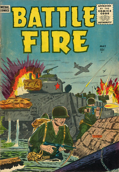 Cover for Battle Fire (Stanley Morse, 1955 series) #6