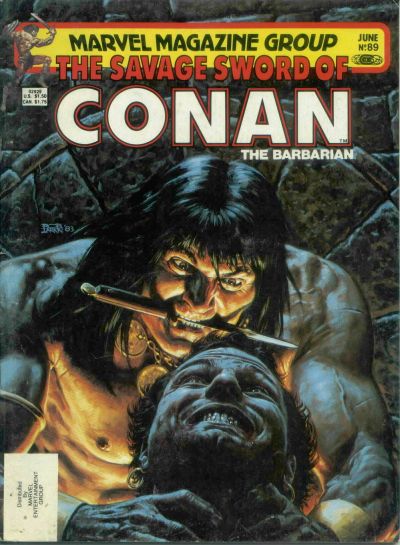 Cover for The Savage Sword of Conan (Marvel, 1974 series) #89 [Direct]