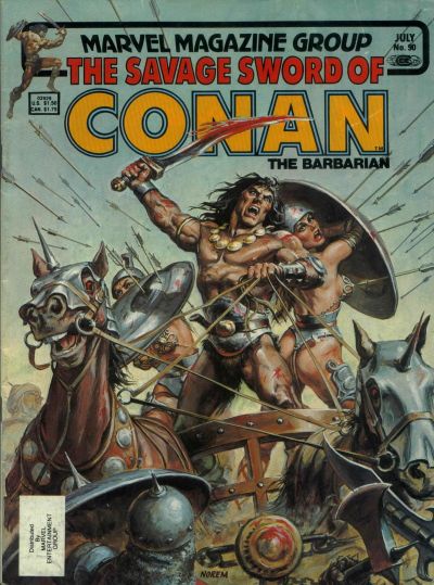 Cover for The Savage Sword of Conan (Marvel, 1974 series) #90 [Direct]
