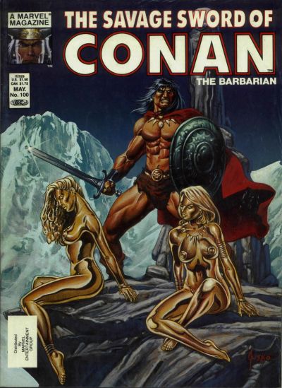 Cover for The Savage Sword of Conan (Marvel, 1974 series) #100 [Direct]