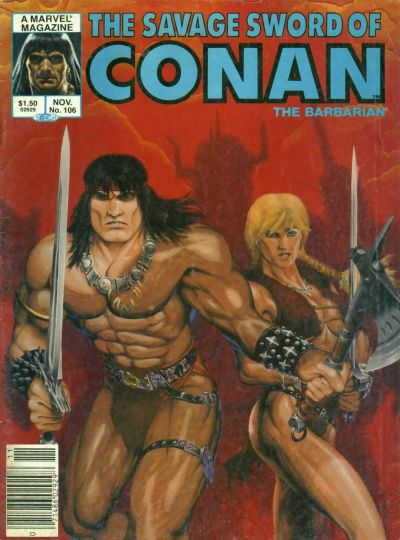 Cover for The Savage Sword of Conan (Marvel, 1974 series) #106
