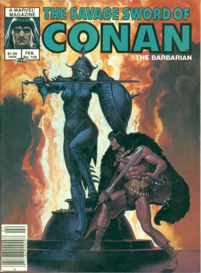 Cover for The Savage Sword of Conan (Marvel, 1974 series) #109