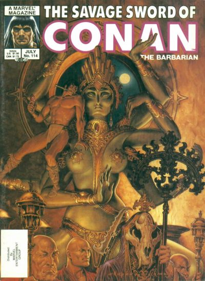 Cover for The Savage Sword of Conan (Marvel, 1974 series) #114