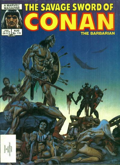 Cover for The Savage Sword of Conan (Marvel, 1974 series) #115 [Direct]