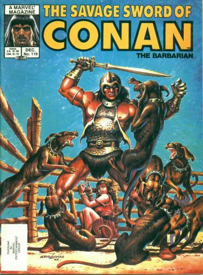 Cover for The Savage Sword of Conan (Marvel, 1974 series) #119 [Direct]