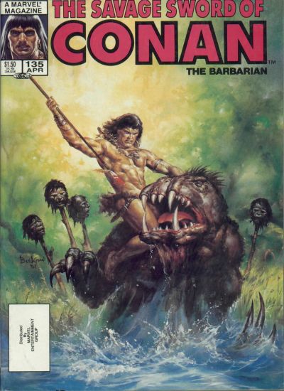 Cover for The Savage Sword of Conan (Marvel, 1974 series) #135