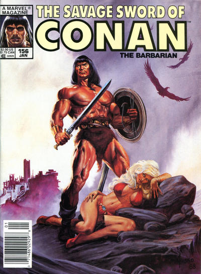 Cover for The Savage Sword of Conan (Marvel, 1974 series) #156