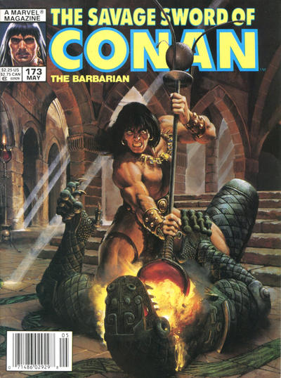 Cover for The Savage Sword of Conan (Marvel, 1974 series) #173