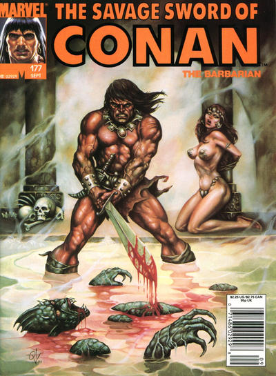 Cover for The Savage Sword of Conan (Marvel, 1974 series) #177