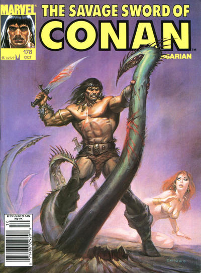 Cover for The Savage Sword of Conan (Marvel, 1974 series) #178