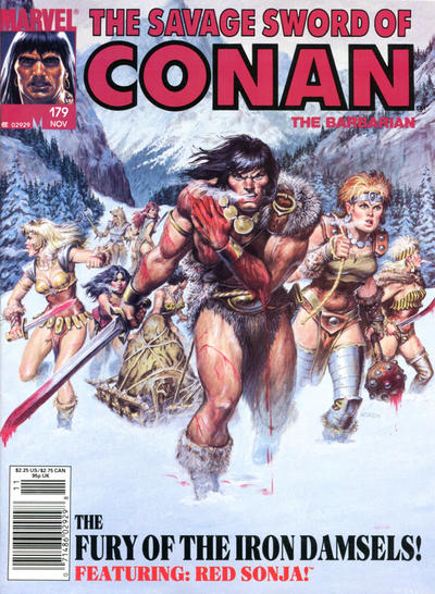 Cover for The Savage Sword of Conan (Marvel, 1974 series) #179