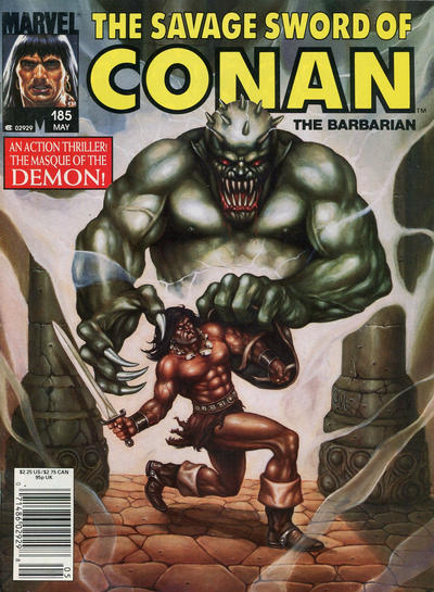 Cover for The Savage Sword of Conan (Marvel, 1974 series) #185