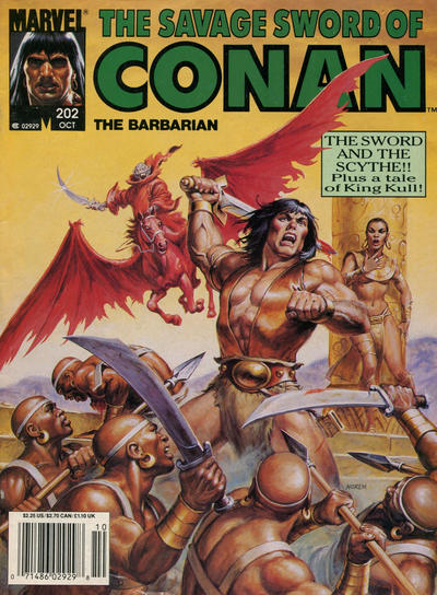 Cover for The Savage Sword of Conan (Marvel, 1974 series) #202