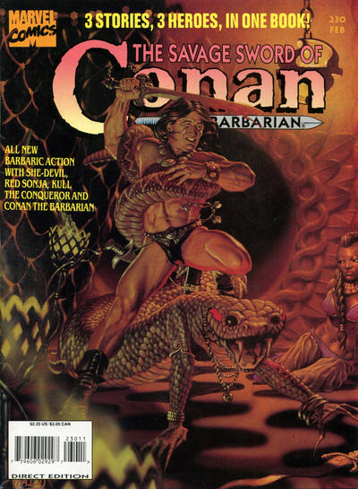 Cover for The Savage Sword of Conan (Marvel, 1974 series) #230