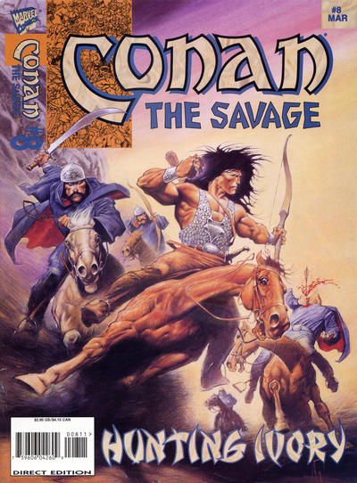 Cover for Conan the Savage (Marvel, 1995 series) #8 [Direct]