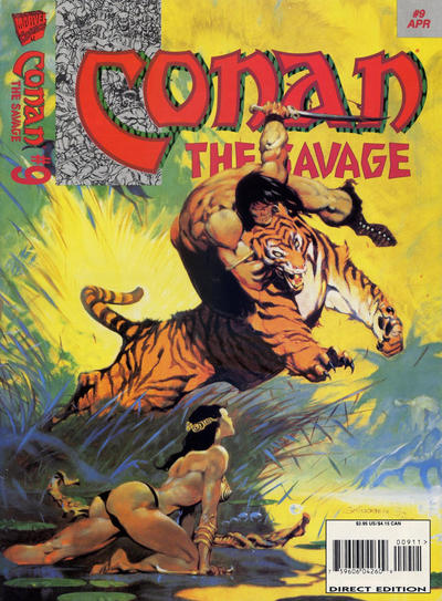 Cover for Conan the Savage (Marvel, 1995 series) #9 [Direct]