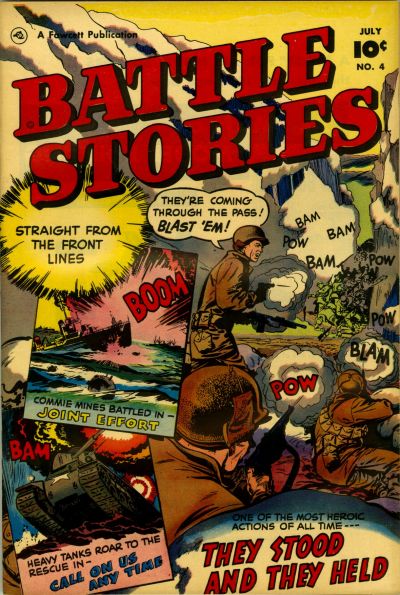 Cover for Battle Stories (Fawcett, 1952 series) #4