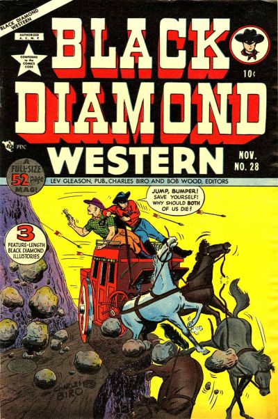 Cover for Black Diamond Western (Lev Gleason, 1949 series) #28