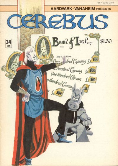 Cover for Cerebus (Aardvark-Vanaheim, 1977 series) #34