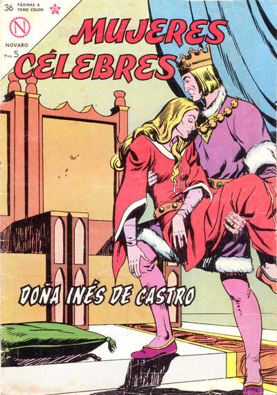 Cover for Mujeres Célebres (Editorial Novaro, 1961 series) #35 [Española]