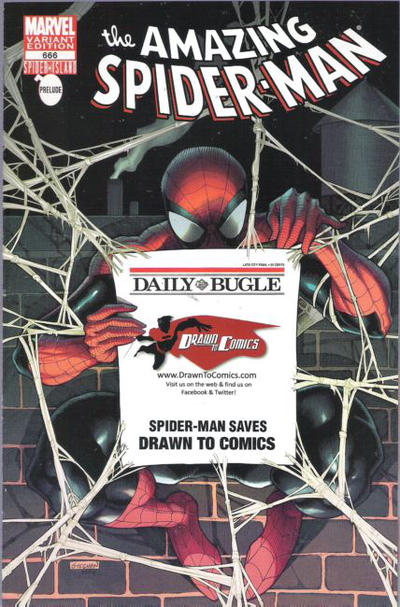 Cover for The Amazing Spider-Man (Marvel, 1999 series) #666 [Variant Edition - Drawn to Comics Bugle Exclusive]