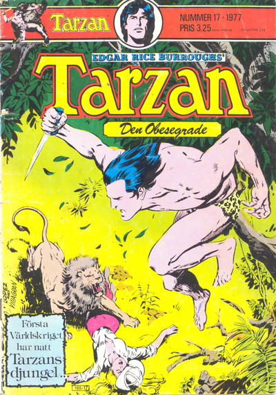 Cover for Tarzan (Atlantic Förlags AB, 1977 series) #17/1977