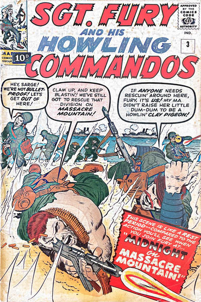Cover for Sgt. Fury (Marvel, 1963 series) #3 [British]