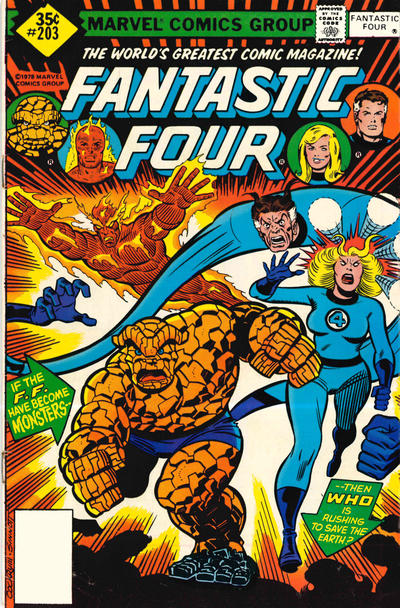 Cover for Fantastic Four (Marvel, 1961 series) #203 [Whitman]