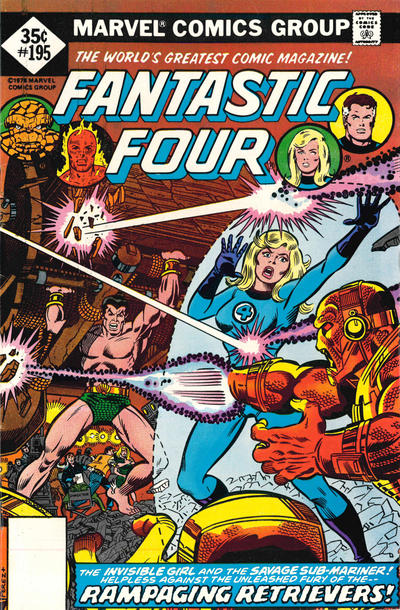Cover for Fantastic Four (Marvel, 1961 series) #195 [Whitman]