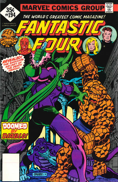 Cover for Fantastic Four (Marvel, 1961 series) #194 [Whitman]