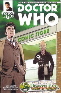 Cover Thumbnail for Doctor Who: The Tenth Doctor (Titan, 2014 series) #1 [Dragon's Lair Retailer Exclusive Variant]