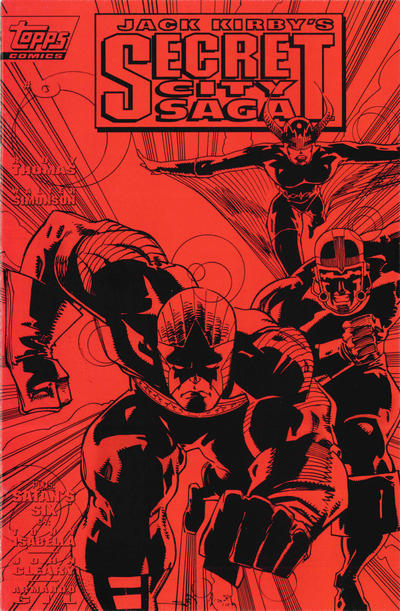 Cover for Jack Kirby's Secret City Saga (Topps, 1993 series) #0 [Red Cover]
