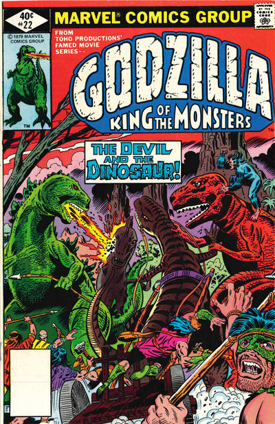 Cover for Godzilla (Marvel, 1977 series) #22 [Whitman]