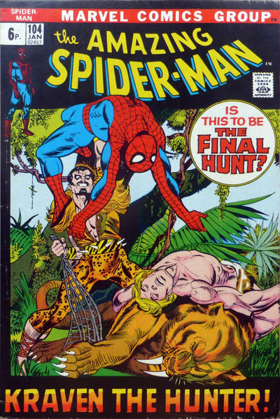 Cover for The Amazing Spider-Man (Marvel, 1963 series) #104 [British]