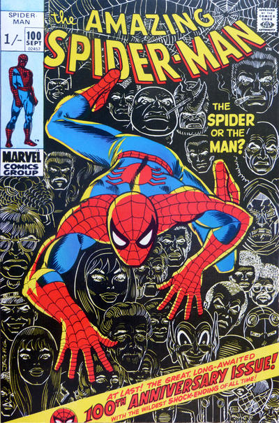 Cover for The Amazing Spider-Man (Marvel, 1963 series) #100 [British]