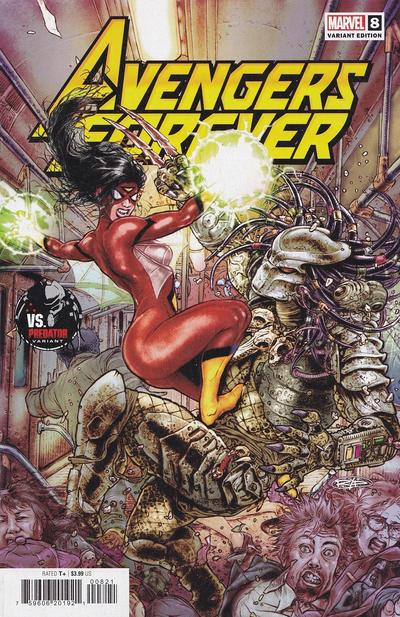 Cover for Avengers Forever (Marvel, 2022 series) #8 [Juan José Ryp 'Predator Variant']