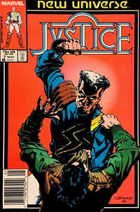 Cover for Justice (Marvel, 1986 series) #7 [Newsstand]