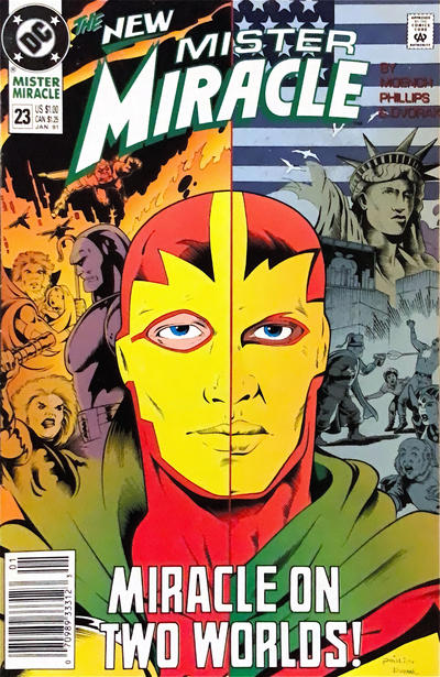 Cover for Mister Miracle (DC, 1989 series) #23 [Newsstand]