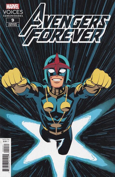 Cover for Avengers Forever (Marvel, 2022 series) #9 [Leonardo Romero 'Marvel Voices Comunidades' Variant]