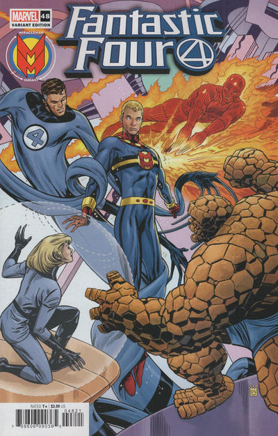 Cover for Fantastic Four (Marvel, 2018 series) #48 (693) [Mark Buckingham 'Miracleman Variant']