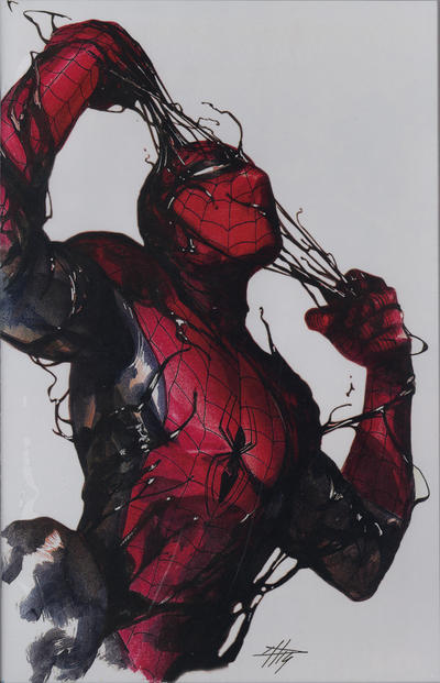 Cover for Symbiote Spider-Man (Marvel, 2019 series) #1 [Variant Edition - Clan McDonald and Scorpion Comics Shared Exclusive - Gabriele Dell'Otto Virgin Cover]