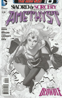 Cover Thumbnail for Sword of Sorcery (DC, 2012 series) #0 [Joshua Middleton Black & White Cover]