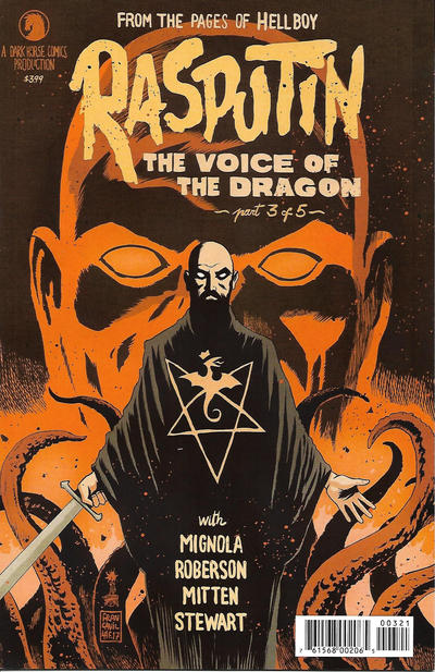 Cover for Rasputin: Voice of the Dragon (Dark Horse, 2017 series) #3 [Francesco Francavilla Cover]