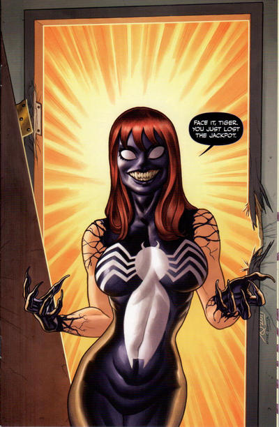 Cover for Venom (Marvel, 2018 series) #1 (166) [Variant Edition - Joe Quinones 'Dialogue Balloon' Virgin Cover]
