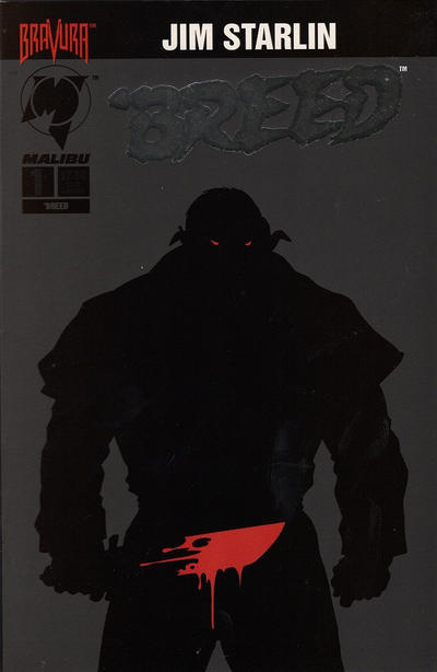Cover for 'Breed (Malibu, 1994 series) #1 [Silver Foil Logo]