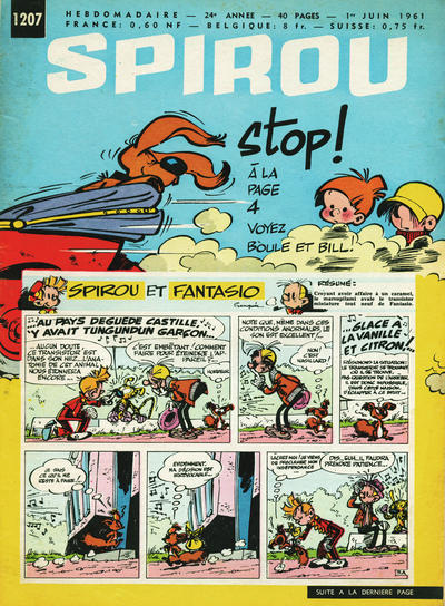 Cover for Spirou (Dupuis, 1947 series) #1207