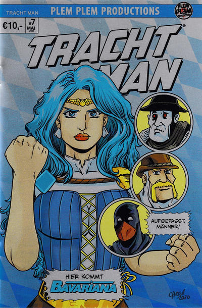 Cover for Tracht Man (Plem Plem Productions, 2017 series) #7 [Ultra Comix Variant]
