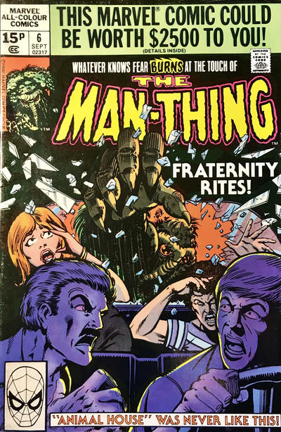 Cover for Man-Thing (Marvel, 1979 series) #6 [British]