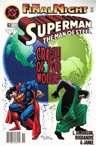 Cover for Superman: The Man of Steel (DC, 1991 series) #62 [Newsstand]